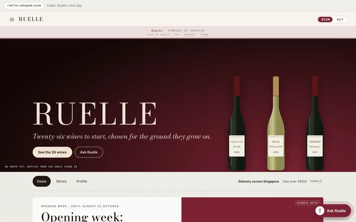 A new site in the Cellar look